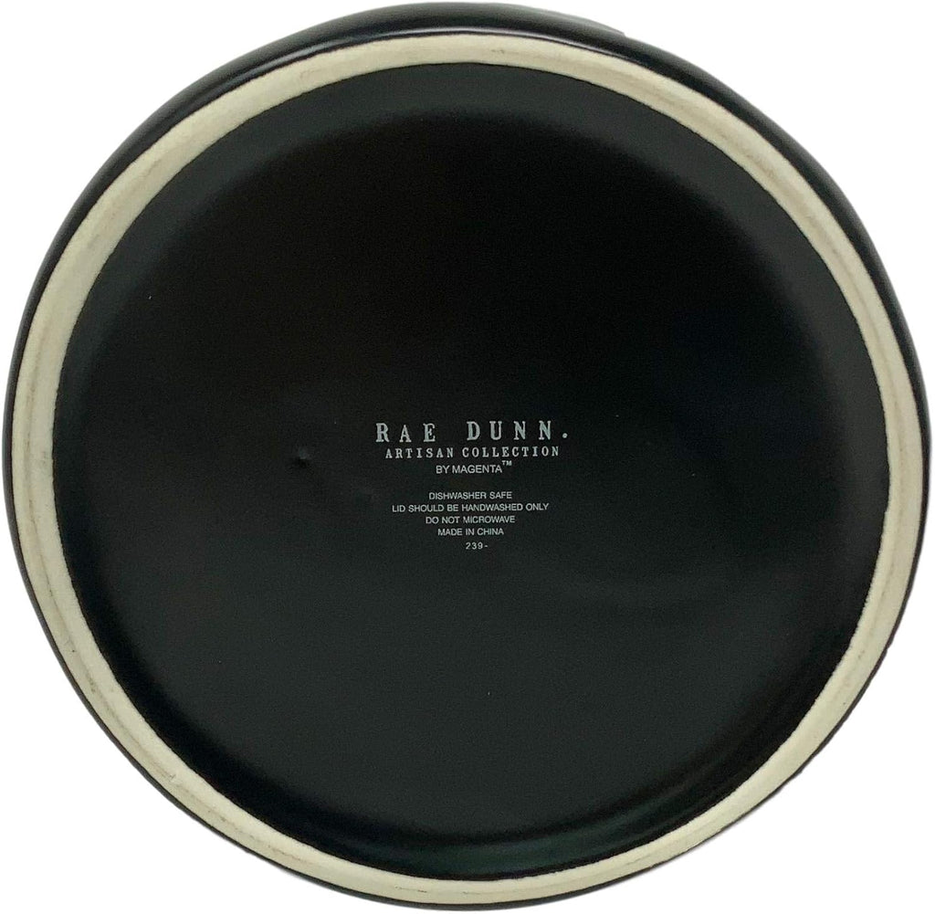 Black Cookie Canister with White Letters, Pack of 2 F561619