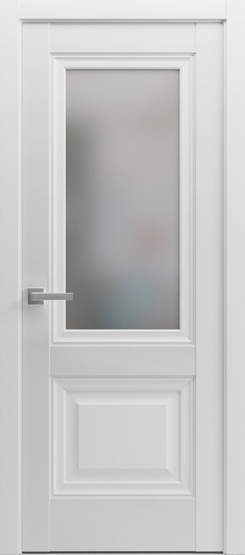 Double Barn Door 48 x 80 inches with Frosted Glass W1090