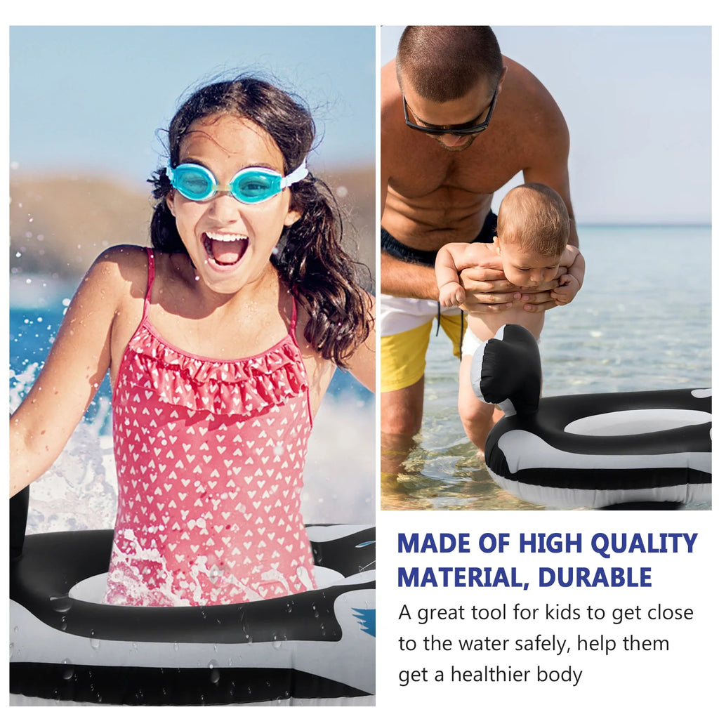 2 pcs Baby Seat Swim Ring Whale Design Pool Toys S721092