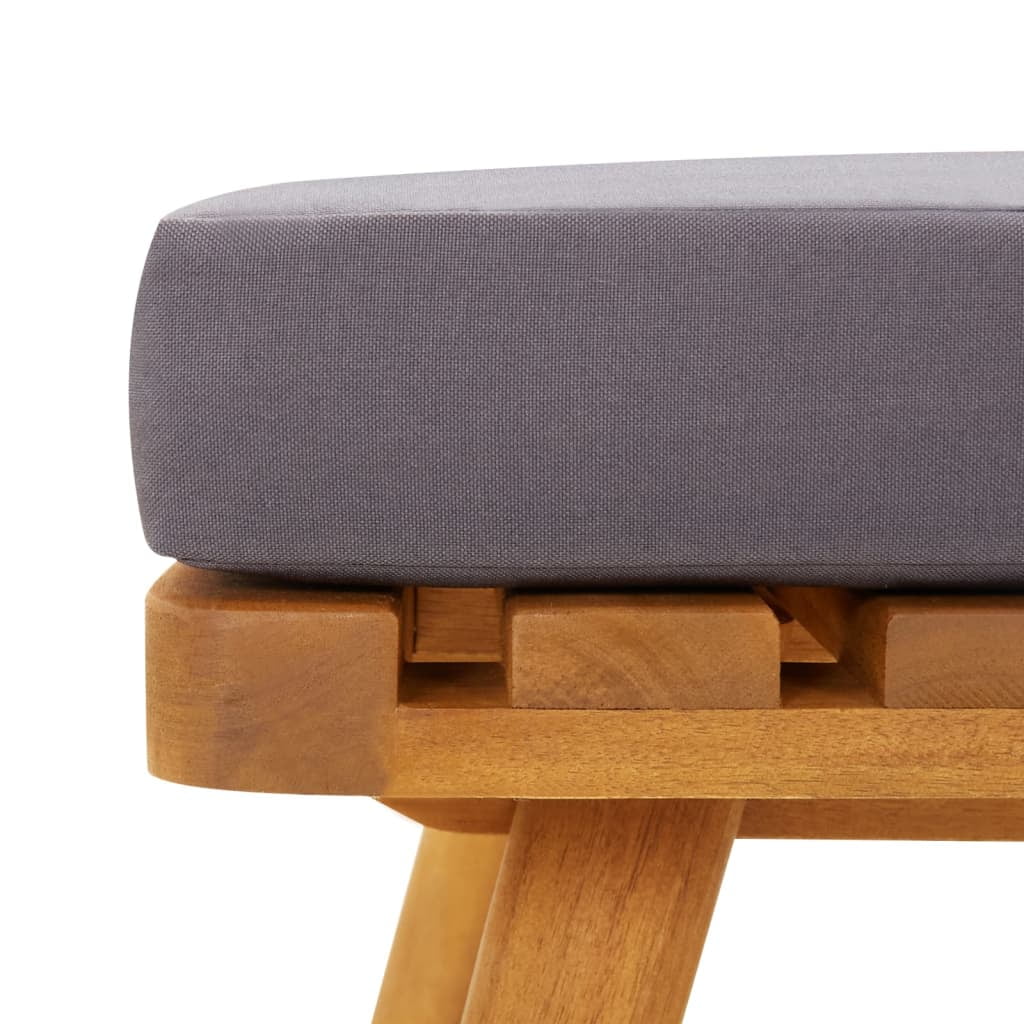2-Seater Patio Sofa with Cushions Solid Acacia Wood Q1301