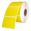 30 Rolls 2 x 1.5 Zebra Yellow Labels Q63491