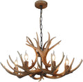 Antler Chandelier 6 Light Deer Horn Ceiling Light N2223