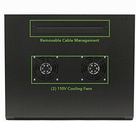 18U Wall Mount Audio Video Rack Cabinet with Glass Door Z959