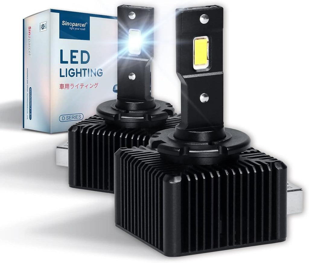 D2S/D2R LED Headlight Bulb 6000K 35W High Low Beam Xenon HID Replacement Lights Pack of 2 S950