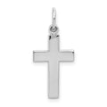 White Gold Latin Cross Pendant P298