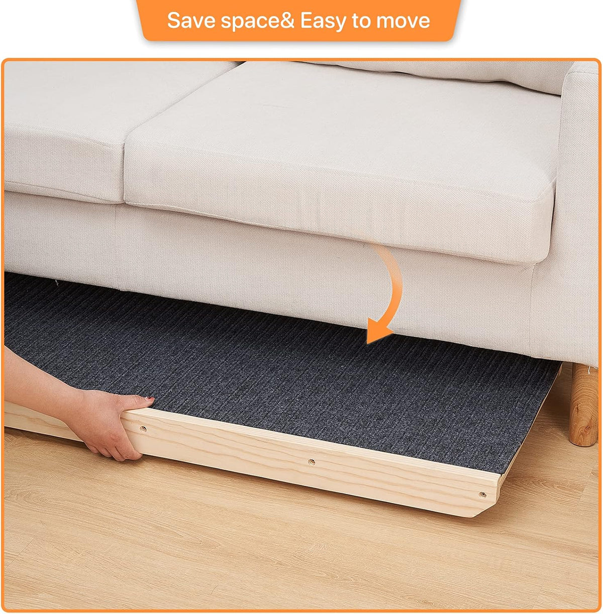 Wooden Adjustable Pet Ramp with Non-Slip Traction Pad, 40 Long B5960