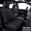Black Rear Faux Leather Tacoma Seat Covers D443
