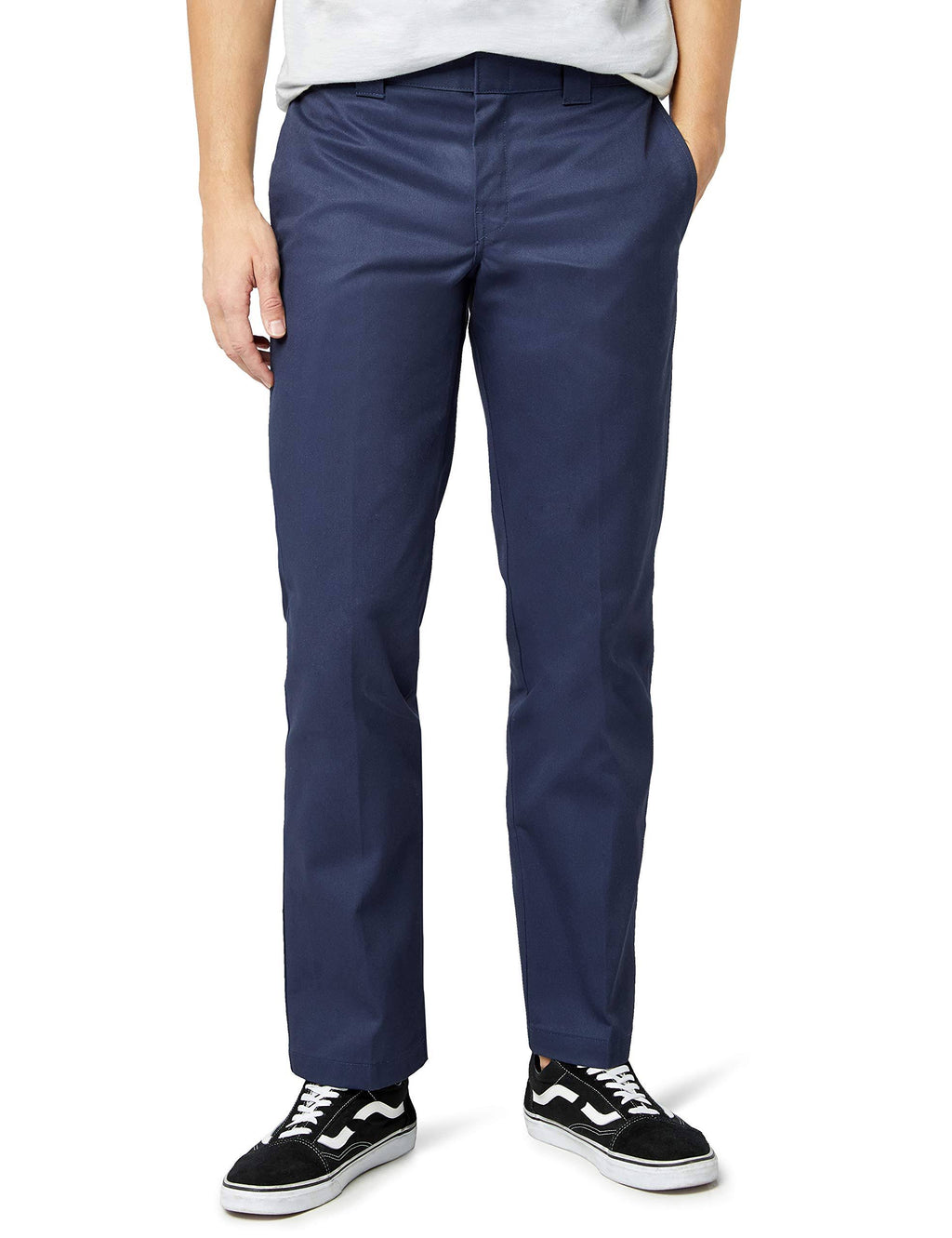 Navy Blue Slim Straight Work Pant F9452
