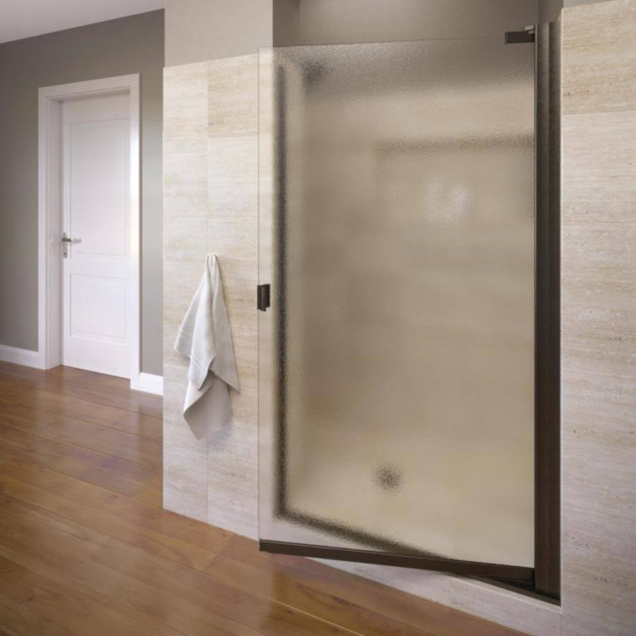 Semi-Frameless Pivot Shower Door in Oil Rubbed Bronze T467