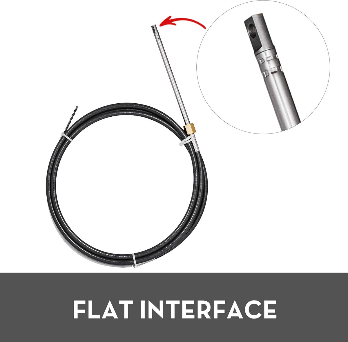 3/4'' Tapered Shaft 13 Feet Outboard Steering Cable O31447