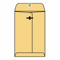 Open End Clasp Catalog Envelopes, 10x22 x 15x22, 32# Golden Kraft, Box of 100 V54649