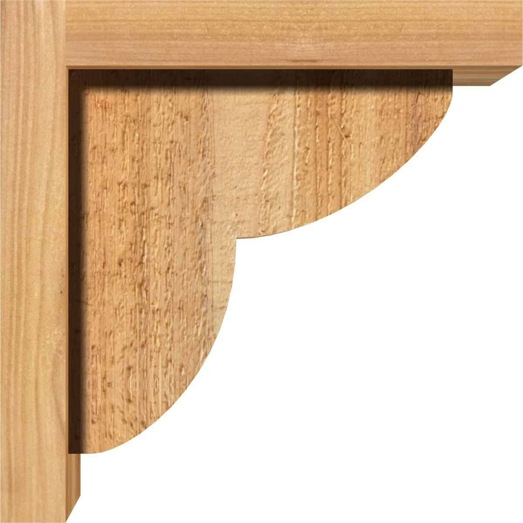 Rough Sawn Corbel with Backplate, Western Red Cedar J5246