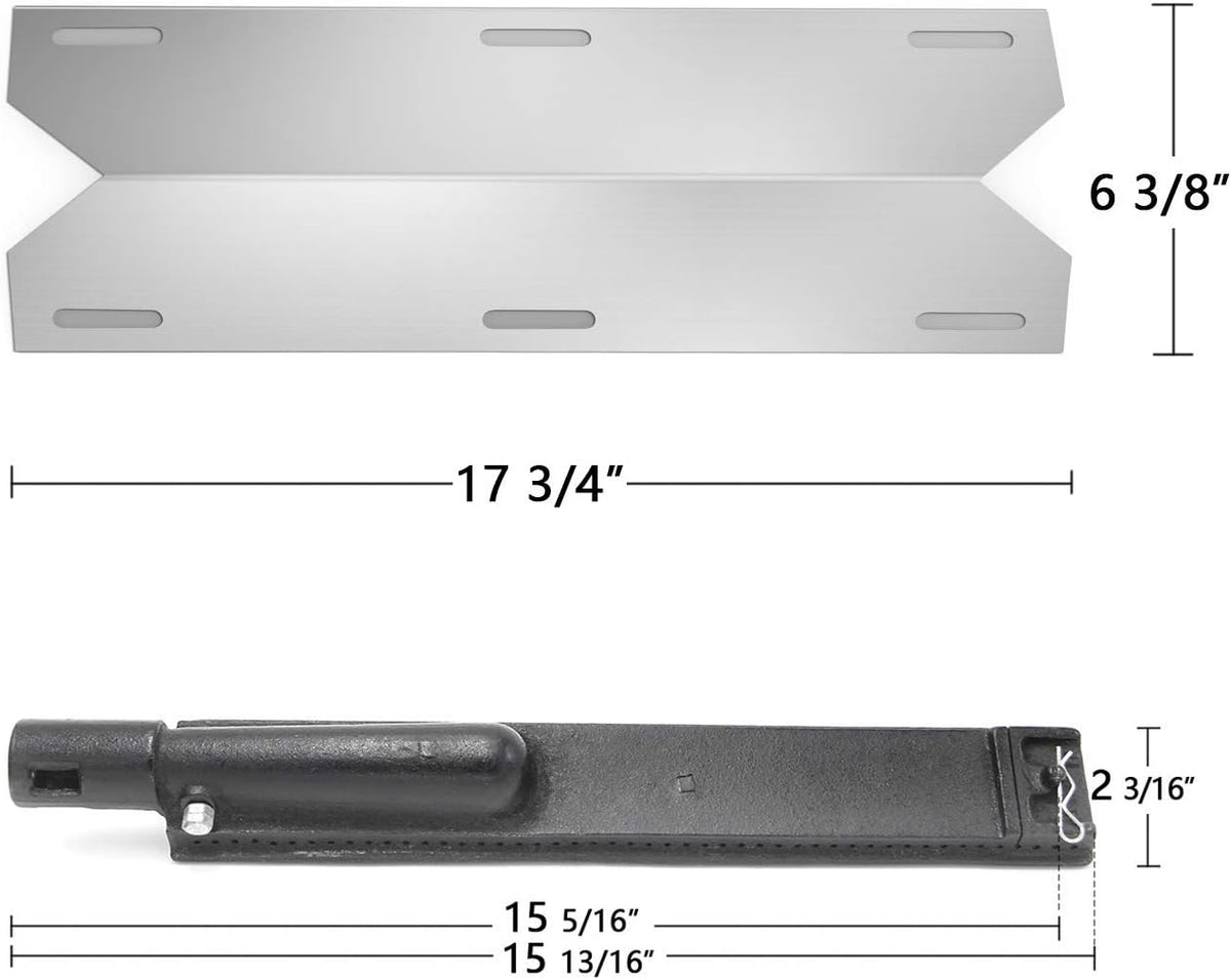 17 3/4” Heat Plates and 15 13/16” Burners Replacement, Pack of 2 C445