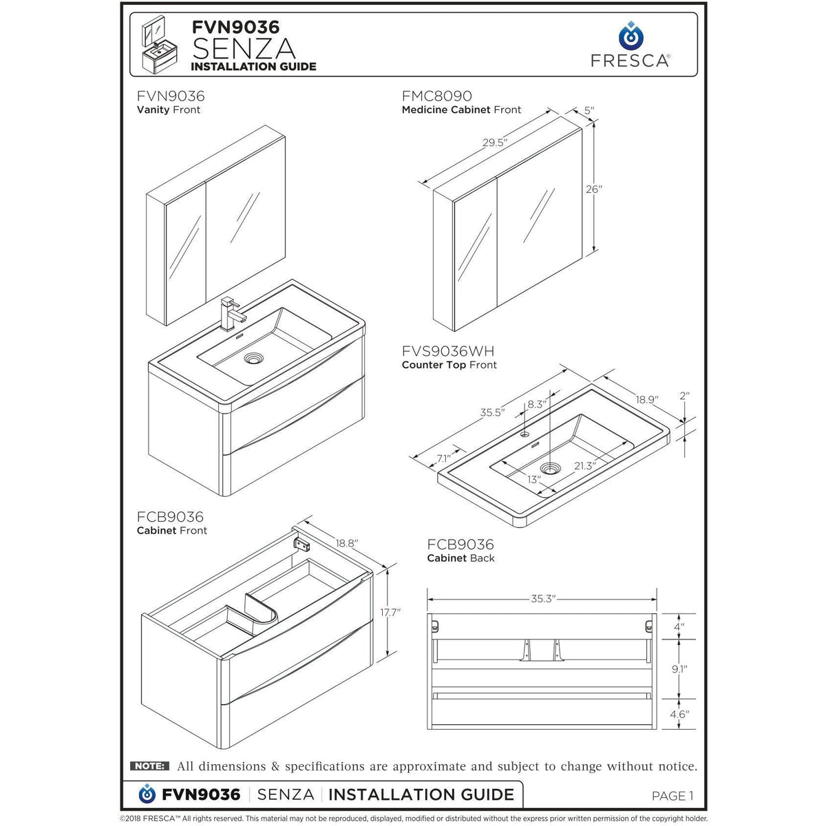 Glossy Gray Wall Hung Bathroom Cabinet V598325