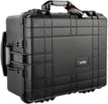 Medium 21 Protective Roller Camera Hard Case Water and Shock Resistant with Foam Black B431