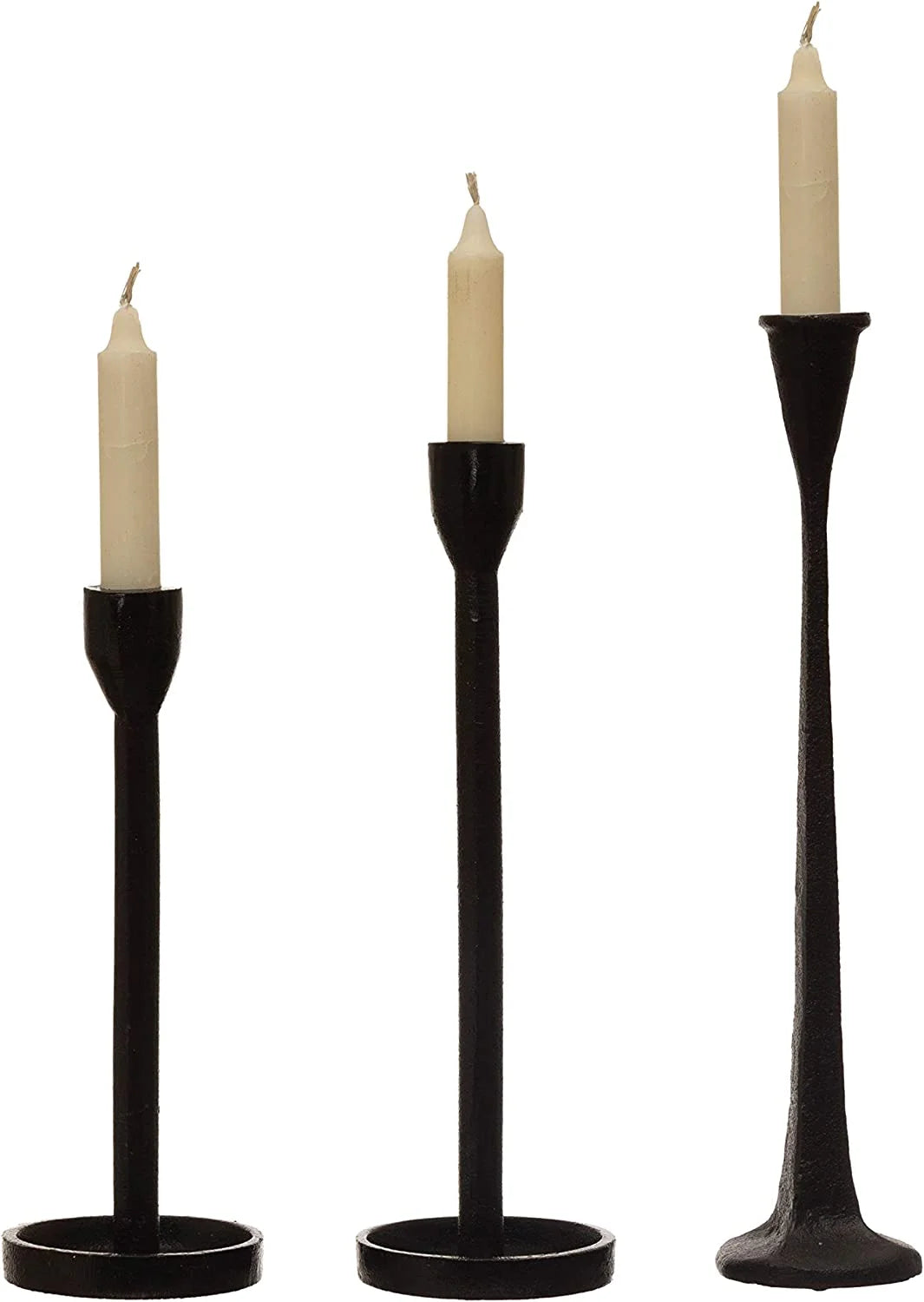 Black Cast Iron Taper Holder W6912