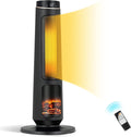 1500W Black Ceramic Tower Heater with Remote Control L39366