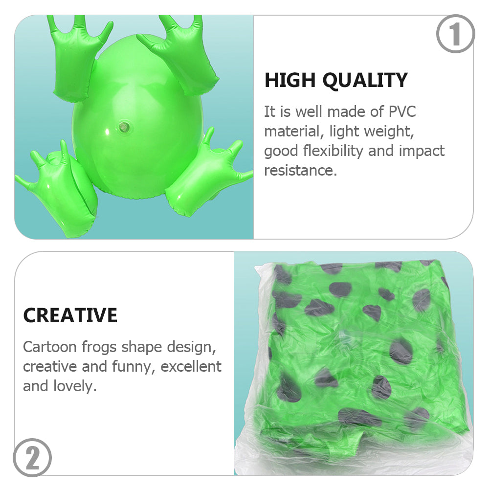 Luminous Inflatable Frog Toys Party Decor Funny Blow Up Toy U457345