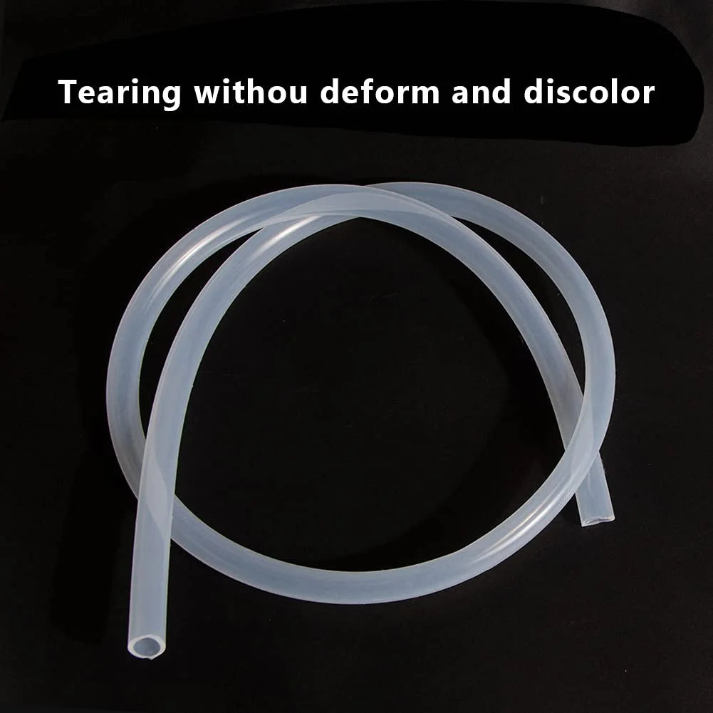 3/8" ID x 1/2" OD Silicone Tubing Food Grade Pure Silicon Tube, 9.84ft Length B7421