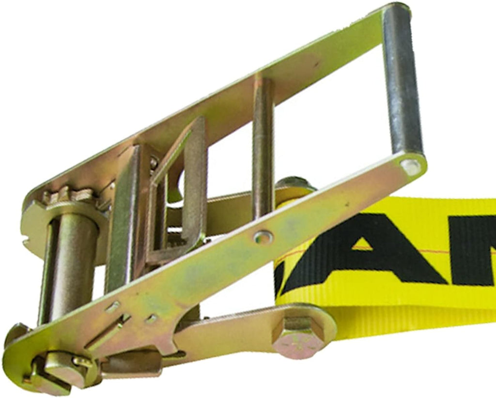 4 Inch x 27 Foot 2 Pack Ratchet Strap with Chain Anchors L5706