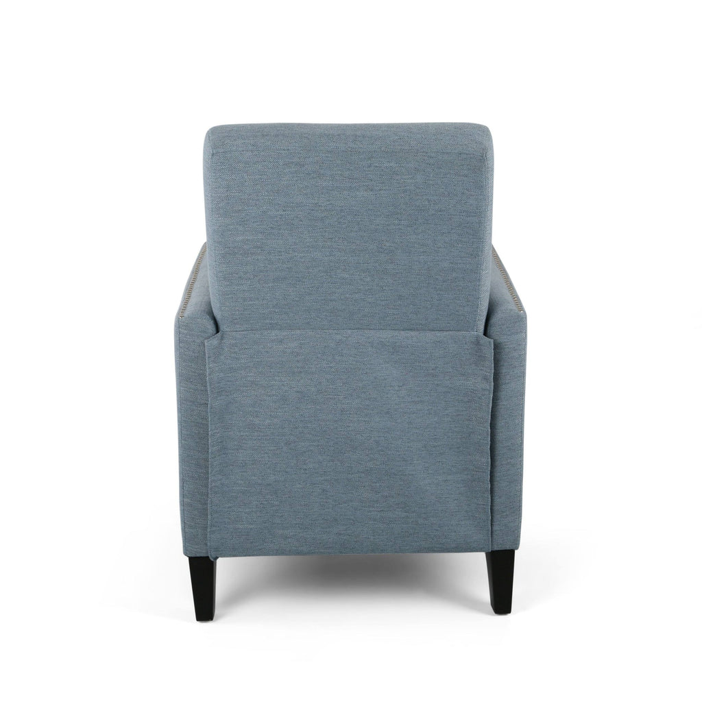 Light Blush Fabric Push Back Recliner N2934