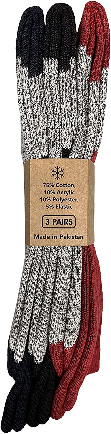 120 Pair Cotton Thermal Camping Boot Socks J8437