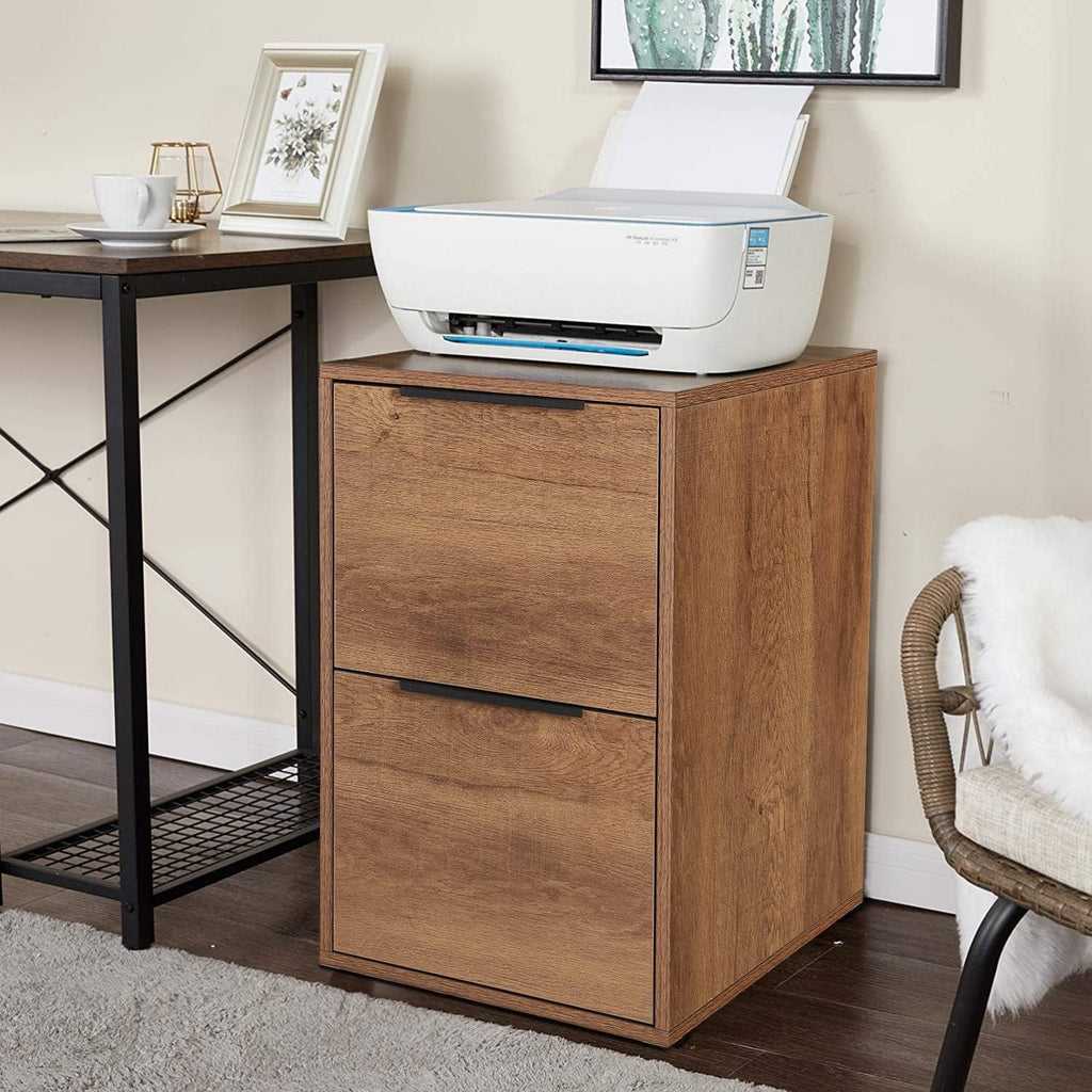 2 Drawer Wood File Cabinet with Hanging Bars F80898
