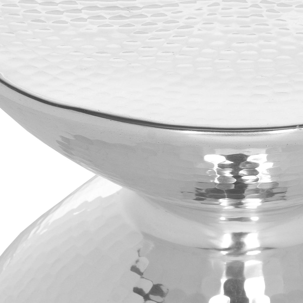 Silver Metal Table Stool Y413970
