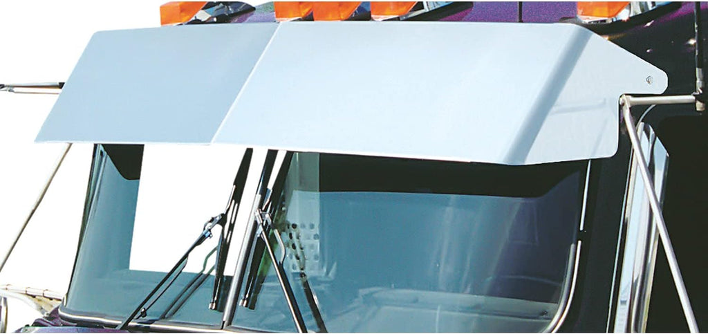Stainless Steel 13” Drop Visor for Kenworth W900L Style Cab Y9326