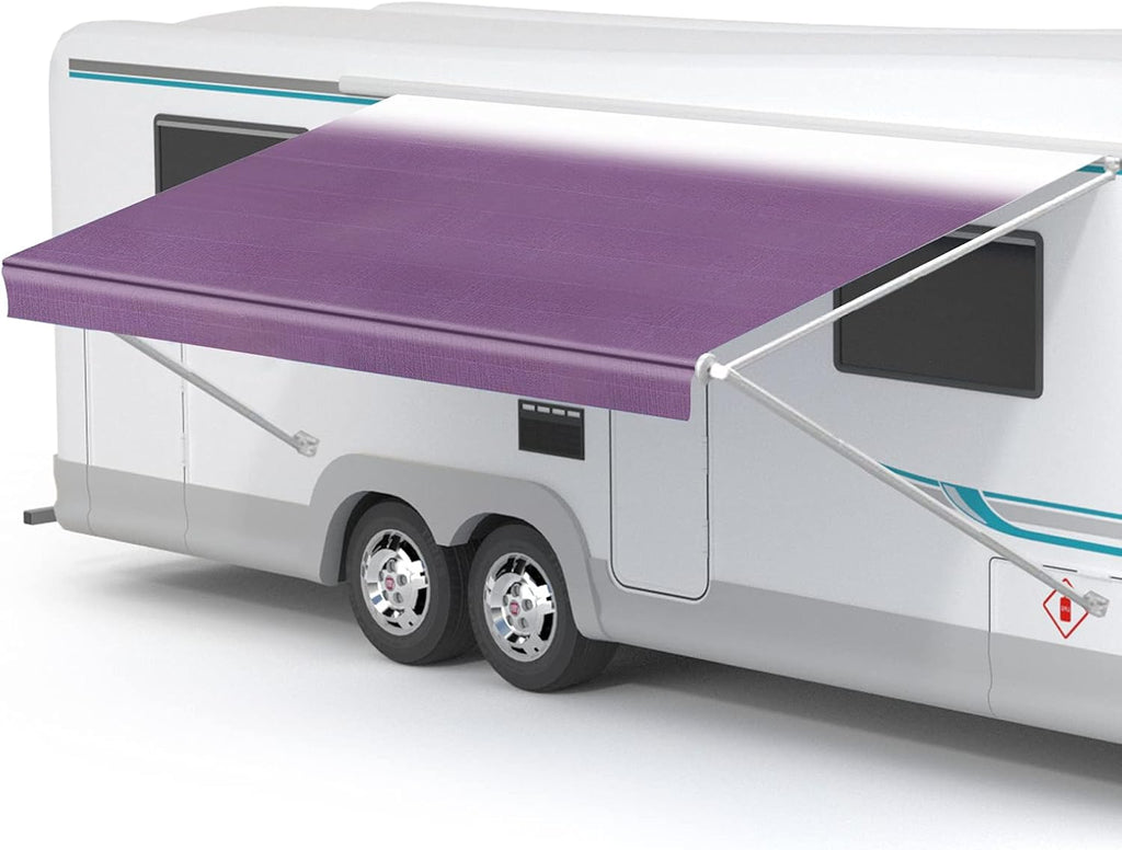 Waterproof Vinyl RV Awning Fabric Replacement Shade Screen - 15' P4620