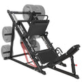 Heavy Duty Adjustable Leg Press Machine with Plate Storages E117