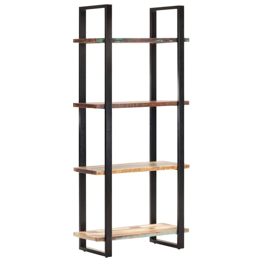 4-Tier Solid Reclaimed Wood Bookcase D602119