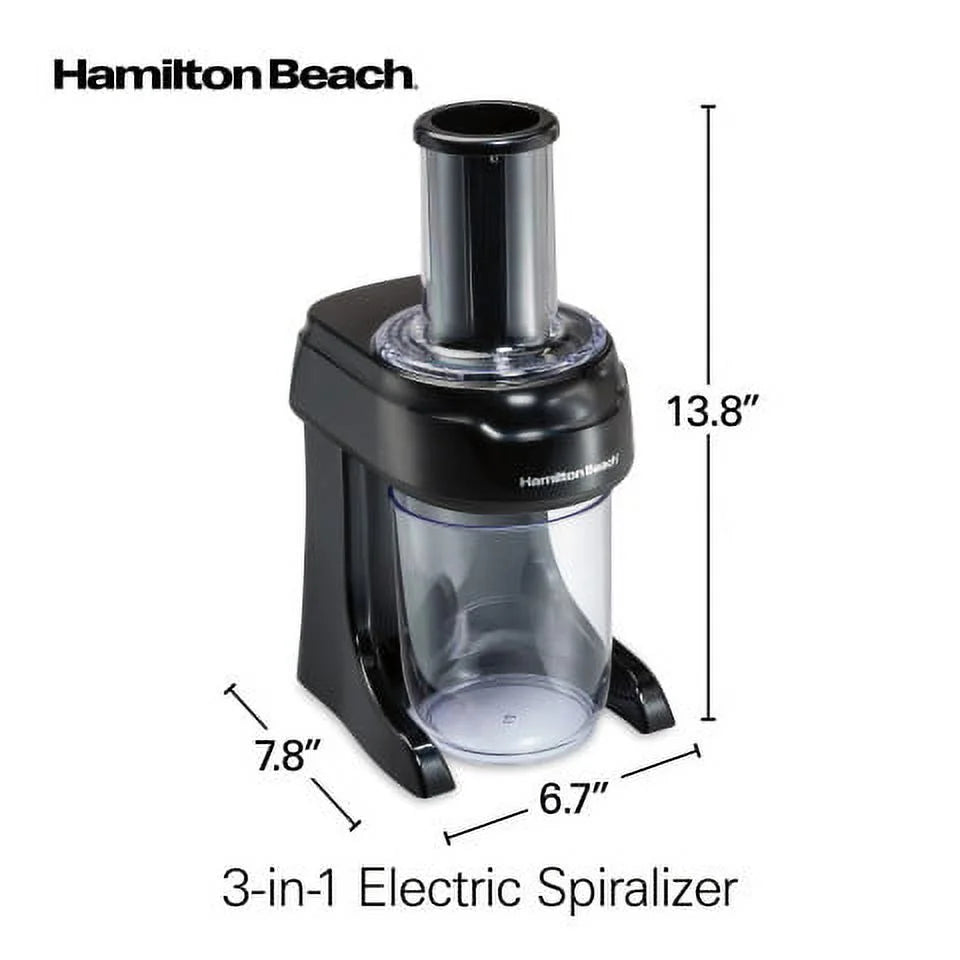 3-in-1 Electric Spiralizer with 3 Cutting Cones X1697