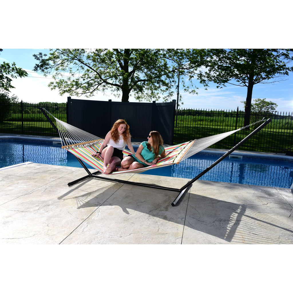 Quilted Fabric Double Hammock E948676