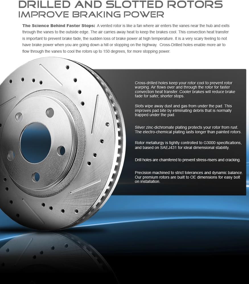 FRONT 321mm + REAR 315mm D/S 5 Lug Rotors Q82059