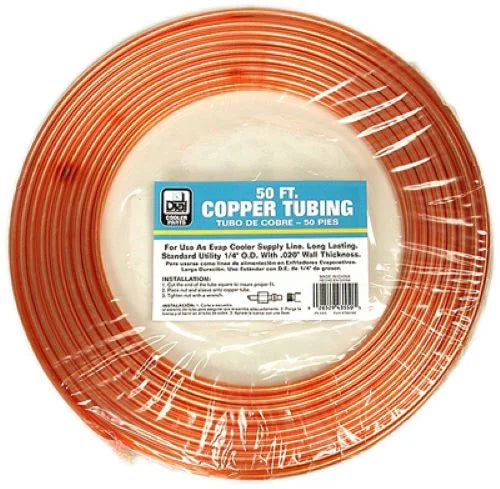 1/4" OD x 50' Copper Water Supply Line Tubing - Quantity of 3 U169346