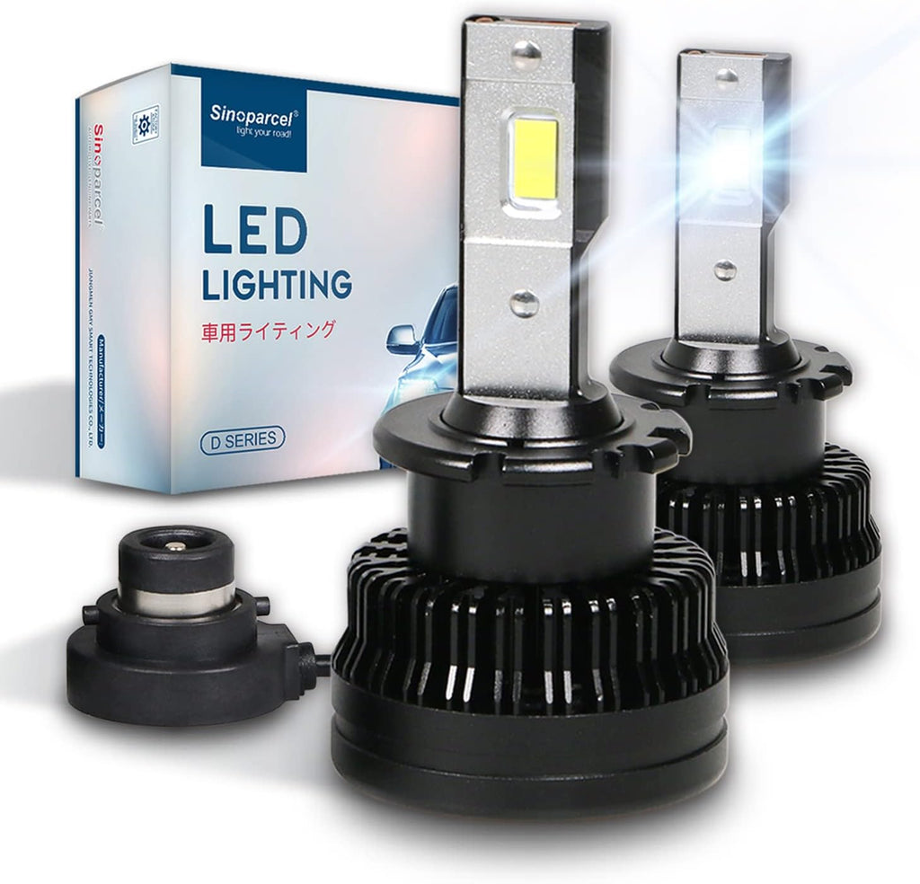 D2S/D2R LED Headlight Bulb 6000K 35W High Low Beam Xenon HID Replacement Lights Pack of 2 S950