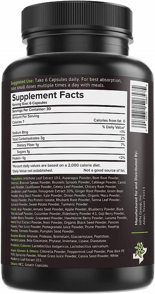 180 Capsules Superfood U512