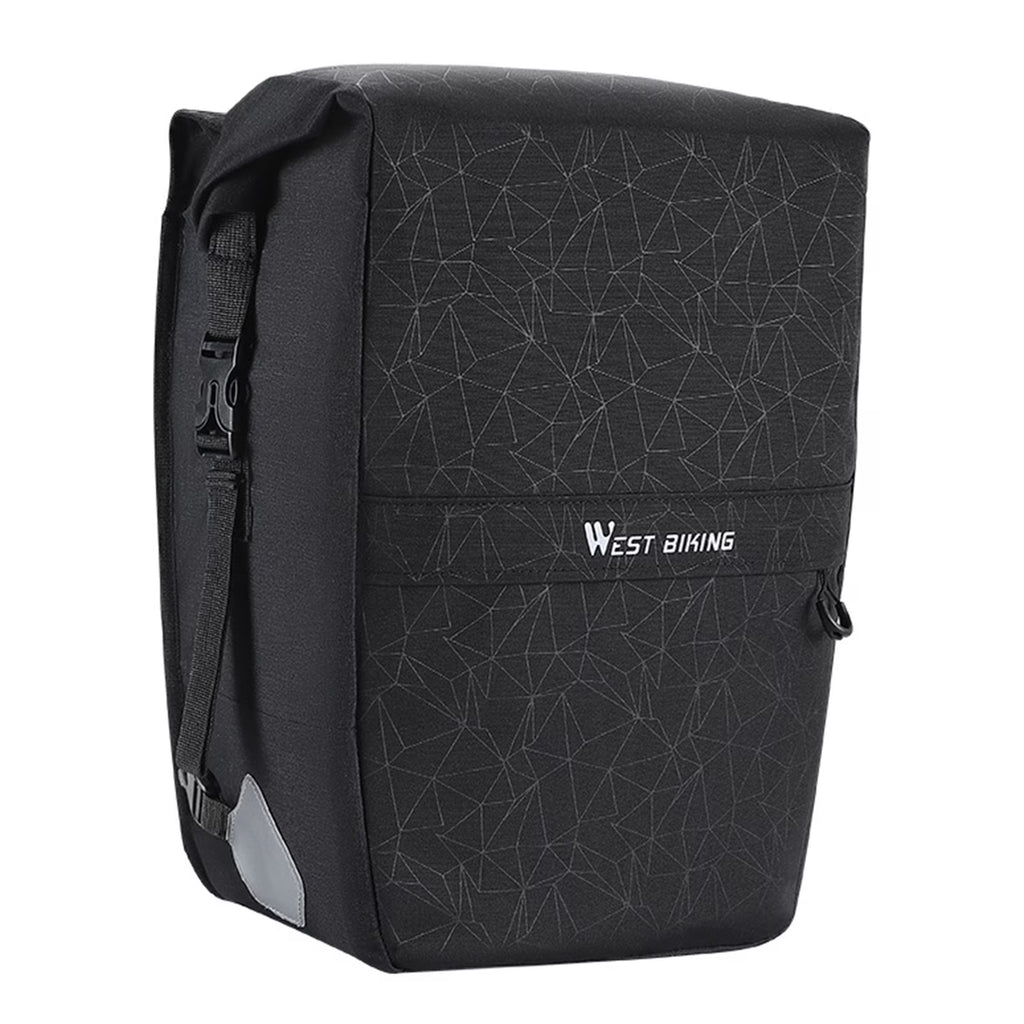 Waterproof Cycling Bike Trunk Bag with Shoulder Straps, 2-in-1 Rear Rack Bag 17L-29L I839