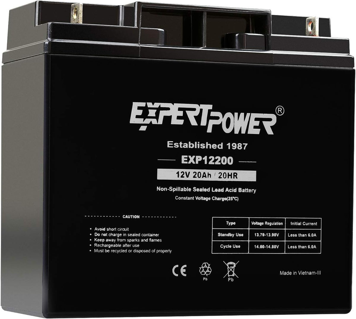 (4 Pack) 12 Volt 20 Ah Rechargeable Battery O661318