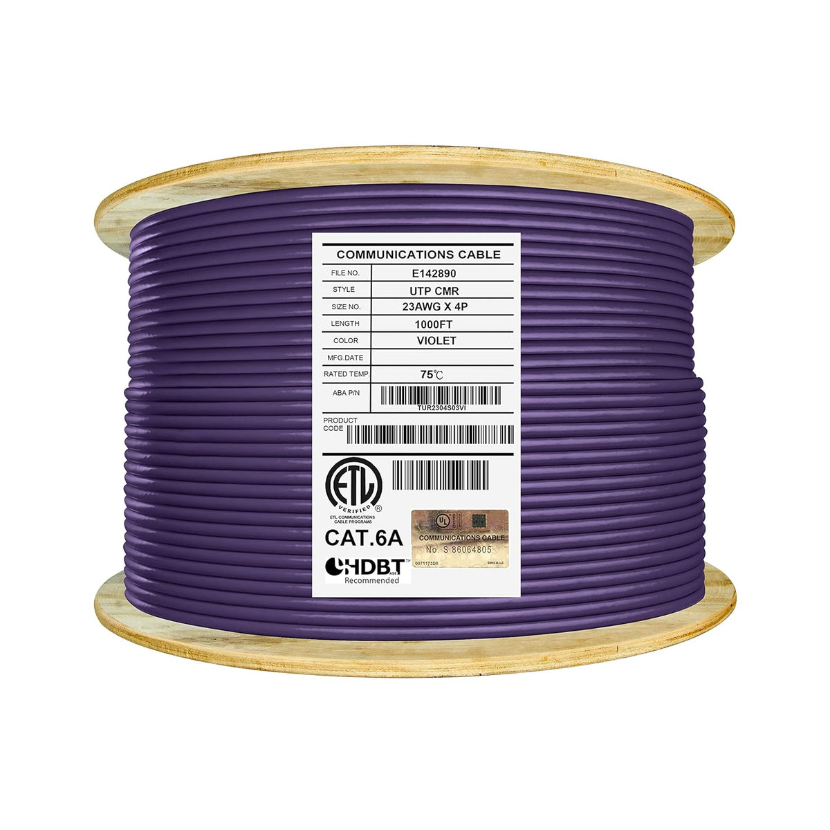 Bulk Ethernet Cable, Black V49511