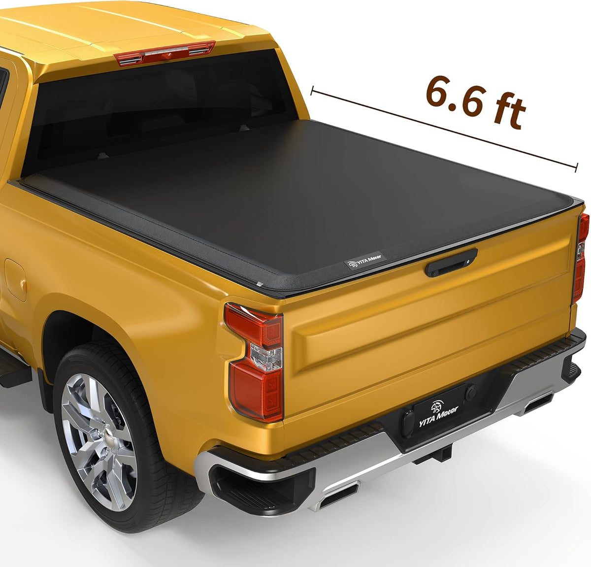 Soft Roll Up Truck Bed Tonneau Cover for 6.6 ft Bed O96222