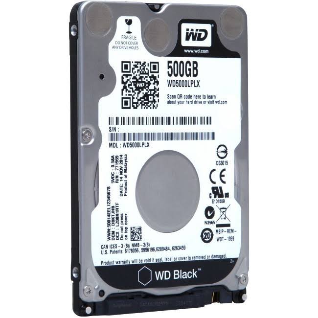 500 GB 2.5x22 Internal Hard Drive - SATA - 7200RPM I86990
