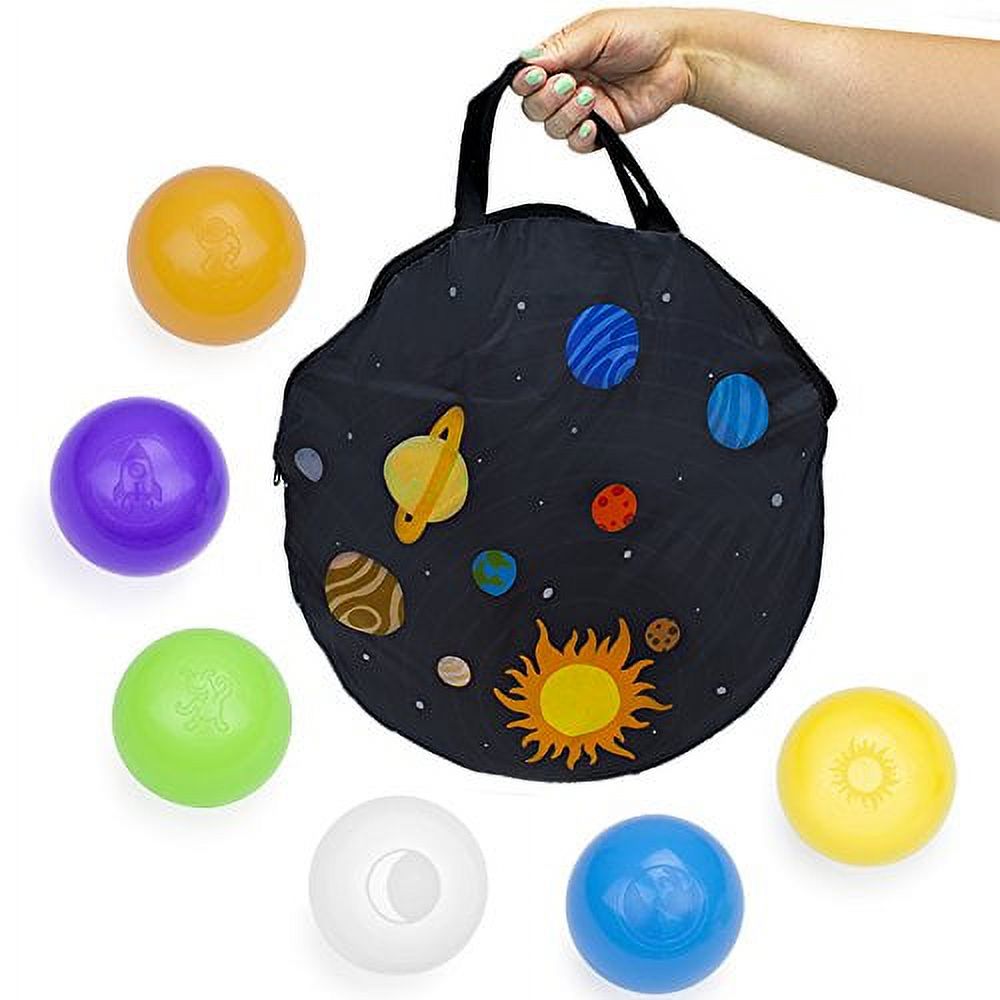 Space Adventure Rocket Play Tent with 100 Soft Ball Pit Balls Z2243