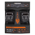 Cambuckle Tie Down, 1.5in x 8ft, 2100lb, Gray, 2 Pack N6943