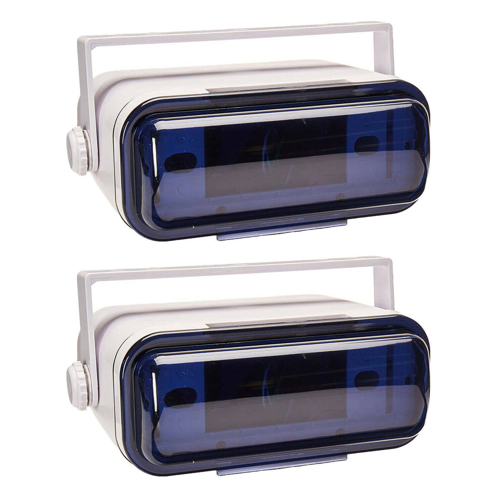 White Waterproof Marine Stereo Radio Housing Case Cover (2 Pack) D1130