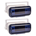 White Waterproof Marine Stereo Radio Housing Case Cover (2 Pack) D1130