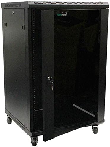 18U Wall Mount Audio Video Rack Cabinet with Glass Door Z959