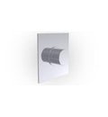 Satin Brass Square Plate Thermostatic Shower Trim O41615