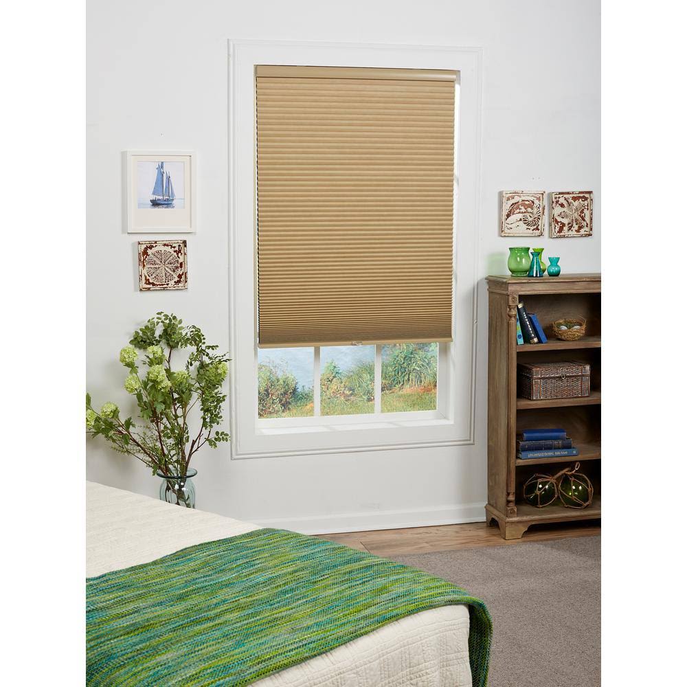 Khaki 1.5in. Blackout Cordless Cellular Shade 72in. W x 72in. L H662431